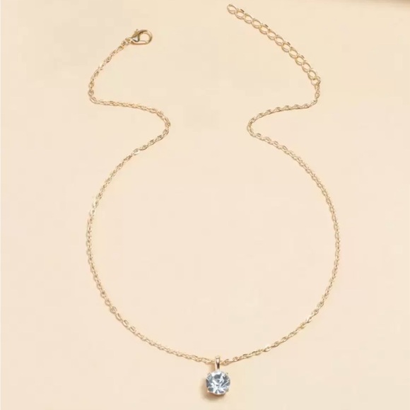 ⚠️Clearance Elegant Gold Necklace with Silver Pendant - Picture 3 of 6